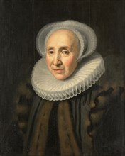 Portrait of Volckera Claesdr Knobbert (1554-1634), 1617. Creator: Workshop of Michiel Jansz van Mierevelt.