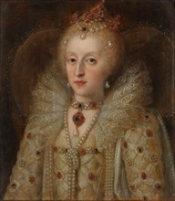 Portrait of Elizabeth I, Queen of England, 1550-1599. Creator: Unknown.