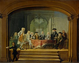 Regents of the Aalmoezeniersweeshuis Orphanage in Amsterdam, 1729, 1729. Creator: Cornelis Troost.