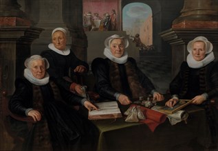 Three Regentesses and the ‘House Mother’ of the Amsterdam Lepers’ Asylum, 1624. Creator: Werner Jacobsz. van den Valckert.