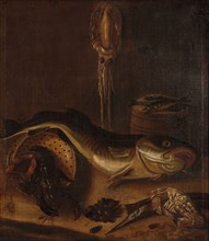 Still Life with Fish, 1625-1675. Creator: A van Doef.