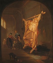 The Slaughtered Ox, 1635-1655. Creator: Abraham van den Hecken.