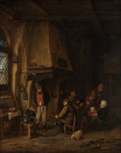 ‘The Skaters’: Peasants in an Interior, c.1656. Creator: Adriaen van Ostade.