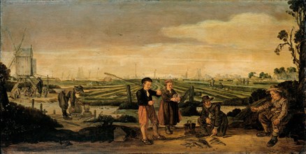 Fishermen and Farmers, c.1625-c.1630. Creator: Arent Arentsz.