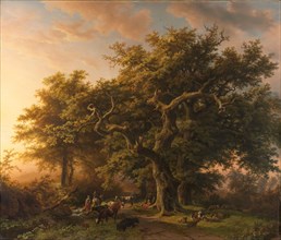 Forest Scene, 1848. Creator: Barend Cornelis Koekkoek.