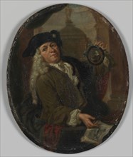 Portrait of Arnoud van Halen (1673-1732). Painter, Printmaker, Poet and Collector in Amsterdam, 1725 Creator: Unknown.