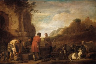 The Meeting of Jacob and Rachel, c.1638. Creator: Claes Cornelisz. Moeyaert.