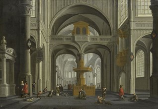 Church Interior, 1652. Creator: Daniel de Blieck.
