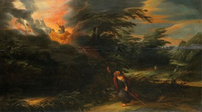 The Ascension of Elijah, 1627. Creator: David Colijns.