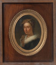 Portrait of Sara Stiermans, the Artist's Wife, 1750-1798. Creator: Dionys van Nijmegen.