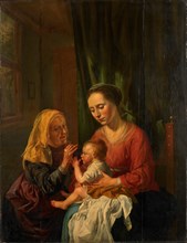 Virgin and Child with St Anne, 1630. Creator: Dirck van Hoogstraten.