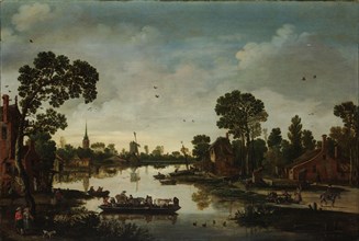 The Cattle Ferry, 1622. Creator: Esaias van de Velde.