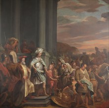 King Cyrus Handing over the Treasure Looted from the Temple of Jerusalem, 1655-1669. Creator: Ferdinand Bol.