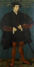 Portrait of Worp van Ropta, Chief Magistrate of East Dongeradeel, 1542. Creator: Friese School 1542.