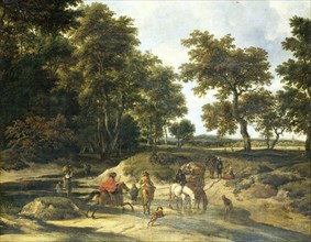 The ford, 1650-1682. Creator: Jacob van Ruisdael.