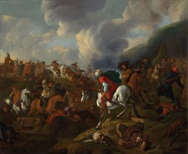 A Cavalry Encounter between Turkish Troops and the Troops of the Austrian Emperor, 1645-1673. Creator: Jacques Muller.