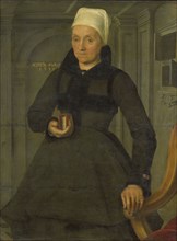 Portrait of Lysbeth Hendriksdr (1536-after 1603). Wife of Bartholomeus van der Wiere, 1593. Creator: Jan Claesz.