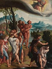 The Baptism of Christ, c.1535. Creator: Workshop of Jan van Scorel.
