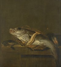 Still Life with a Haddock and Gurnard, 1640-1662. Creator: Jan Vonck.