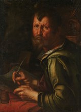 The Evangelist Saint Luke, 1610-1615. Creator: Joachim Anthonisz Wtewael.