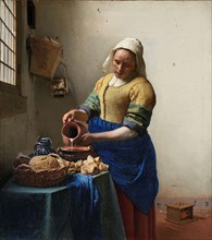 The Milkmaid, c.1660. Creator: Jan Vermeer.