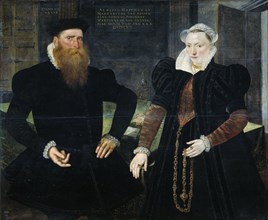 Portrait of Gillis Hooftman, Shipowner, and his Wife Margaretha van Nispen (Gilles van Eichelenberg, Creator: Martin de Vos.