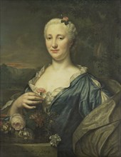 Portrait of Agnes Margaretha Albinus, Wife of Coenraad van Heemskerck, 1750. Creator: Mattheus Verheyden.