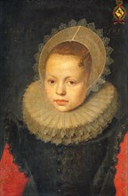 Portrait of Corvina Hezenbroek van Hofdijck (1602-67), 1618. Creator: Workshop of Michiel Jansz van Mierevelt.