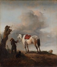 The Grey Horse, c.1646. Creator: Philips Wouwerman.