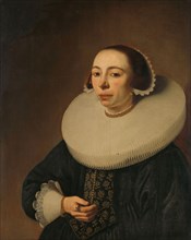Portrait of a Woman, possibly Helena le Maire (1602 ?-after 1657), 1638. Creator: Pieter Dubordieu.