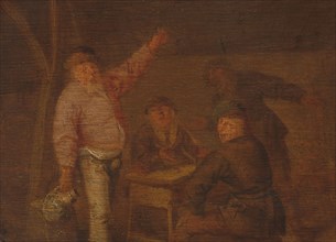 Peasants Drinking in a Barn, c.1628-c.1650. Creator: Pieter Hermansz Verelst.