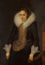 Portrait of Catharina Fourmenois (1598-1665), 1619. Creator: Salomon Mesdach.