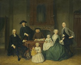 Portrait of the Brak Family, Amsterdam Mennonites, 1752. Creator: Tibout Regters.