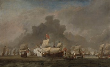 Naval Battle between Michiel Adriaensz de Ruyter and the Duke of York