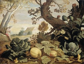 Landscape with Fruits and Vegetables in the foreground, 1600-1651. Creator: Abraham Bloemaert.