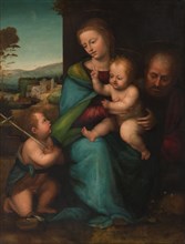 The Holy Family with the Infant John the Baptist, c.1505-c.1515. Creator: Bartolommeo (Fra) (circle of).