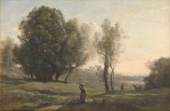 Landscape, c.1872. Creator: Jean-Baptiste-Camille Corot.