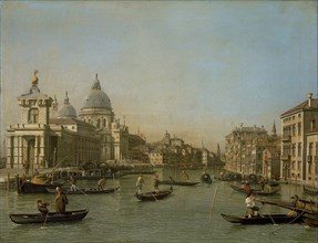 Entrance to the Grand Canal near the Punta della Dogana and Santa Maria della Salute, 1730-1745. Creator: Unknown.