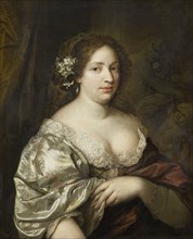 Portrait of Margaretha Godin (d. 1694), wife of the artist, 1660-1684. Creator: Gaspar Netscher.