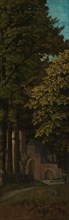 View in a Forest, Outer Left Wing of a Triptych, c.1505-c.1515. Creator: Gerard David.