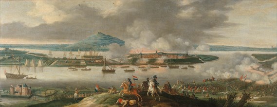 The Siege of Schenkenschans in 1636, c.1640. Creator: Gerrit van Santen.