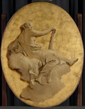 Allegorical Figure of a Woman with a Club (Fortitude?), c.1740-1750. Creator: Giovanni Battista Tiepolo.