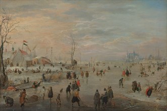 Enjoying the Ice, c.1615-c.1620. Creator: Hendrick Avercamp.