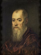 Portrait of a Man with a Red Cloak, 1555-1580. Creator: Jacopo Tintoretto.