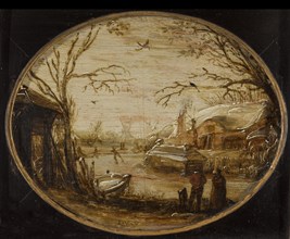 Winter Landscape, c.1620-c.1630. Creator: Jan van de Velde II.