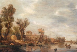 River View, after c.1630. Creator: Follower of Jan van Goyen.