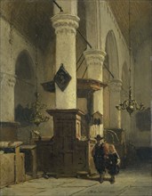 Church Interior, 1850-1891. Creator: Johannes Bosboom.