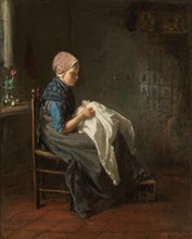 The Little Seamstress', 1850-1888. Creator: Jozef Israels.