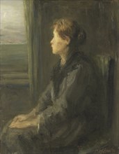 Woman at a Window, 1880-1911. Creator: Jozef Israels.