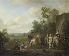 A Hunting Party, 1700-1733. Creator: Carel van Falens.